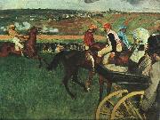 Edgar Degas At the Races oil painting